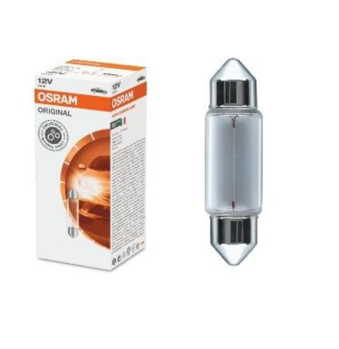 STANDART AMPUL- STOP/SİNYAL/PARK/GÖSTERGE AMPULÜ; 12V/C10W (6411) (DUY SV8,5-8) (OSRAM)