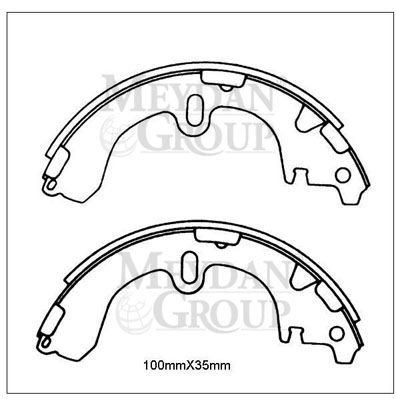 resimler/genel/TOYOTA CORONA- AT181- 90/92; ARKA FREN PABUCU (100X35) (DAIWA)