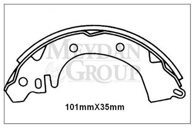 resimler/genel/MITSUBISHI GALANT- 88/91; ARKA FREN PABUCU (101X35) (DAIWA)