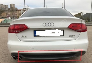 AUDI A4- 08/12; ARKA KARLIK PANJURU SİYAH (S LINE QUATTRO)