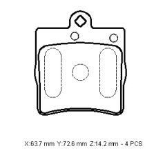 resimler/genel/MERCEDES E CLASS- W210- 00/02; ARKA FREN BALATASI (KABLOSUZ)(DİSK)(63,7X72.6X14,2) (BRAMAX)