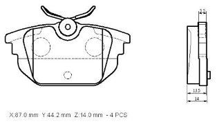 resimler/genel/ALFA ROMEO 146- 95/00; ARKA FREN BALATASI (KABLOSUZ)(DİSK)(87x44.2x14)(BRAMAX)