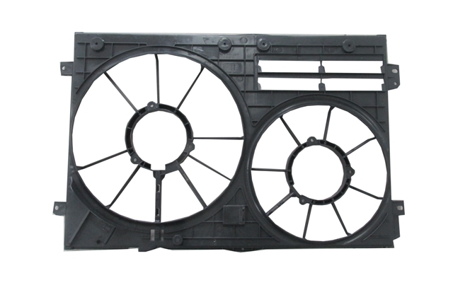 VOLKSWAGEN JETTA- 6- 11/14; RADYATÖR VE KLİMA FAN DAVLUMBAZI BOŞ GÖVDE (ÇİFTLİ) (300W 363MM)