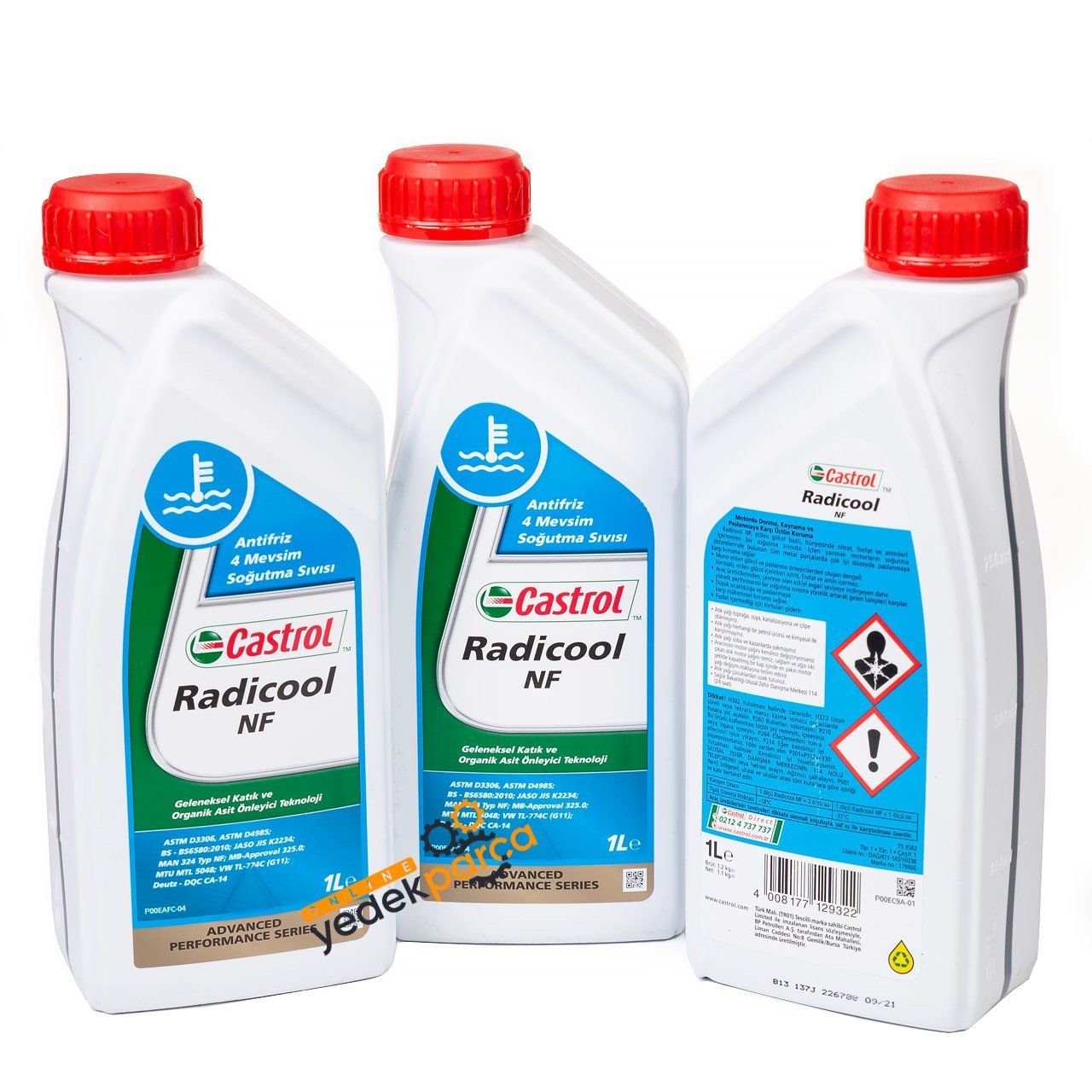 Bmw Mavi Antifiriz NF Onaylı  3 Litre Castrol Marka