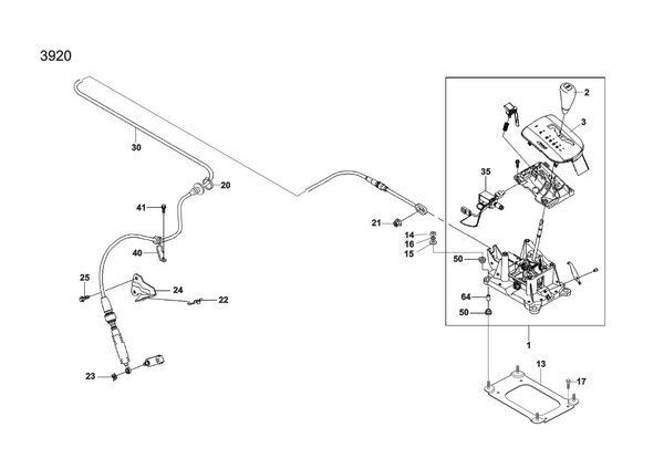 Chevrolet Aveo T250 Otomatik Vites Halatı Orjinal