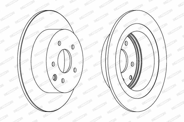 Nissan Juke 2010-2014 Arka Fren Disk Takımı Ferodo Marka