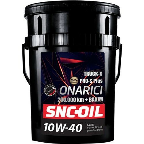 SNC OIL 200.000 + Bakım Ağır Ticari Araçlar Pro-S Plus Onarıcı Truck X 10W-40 (20 Litre)