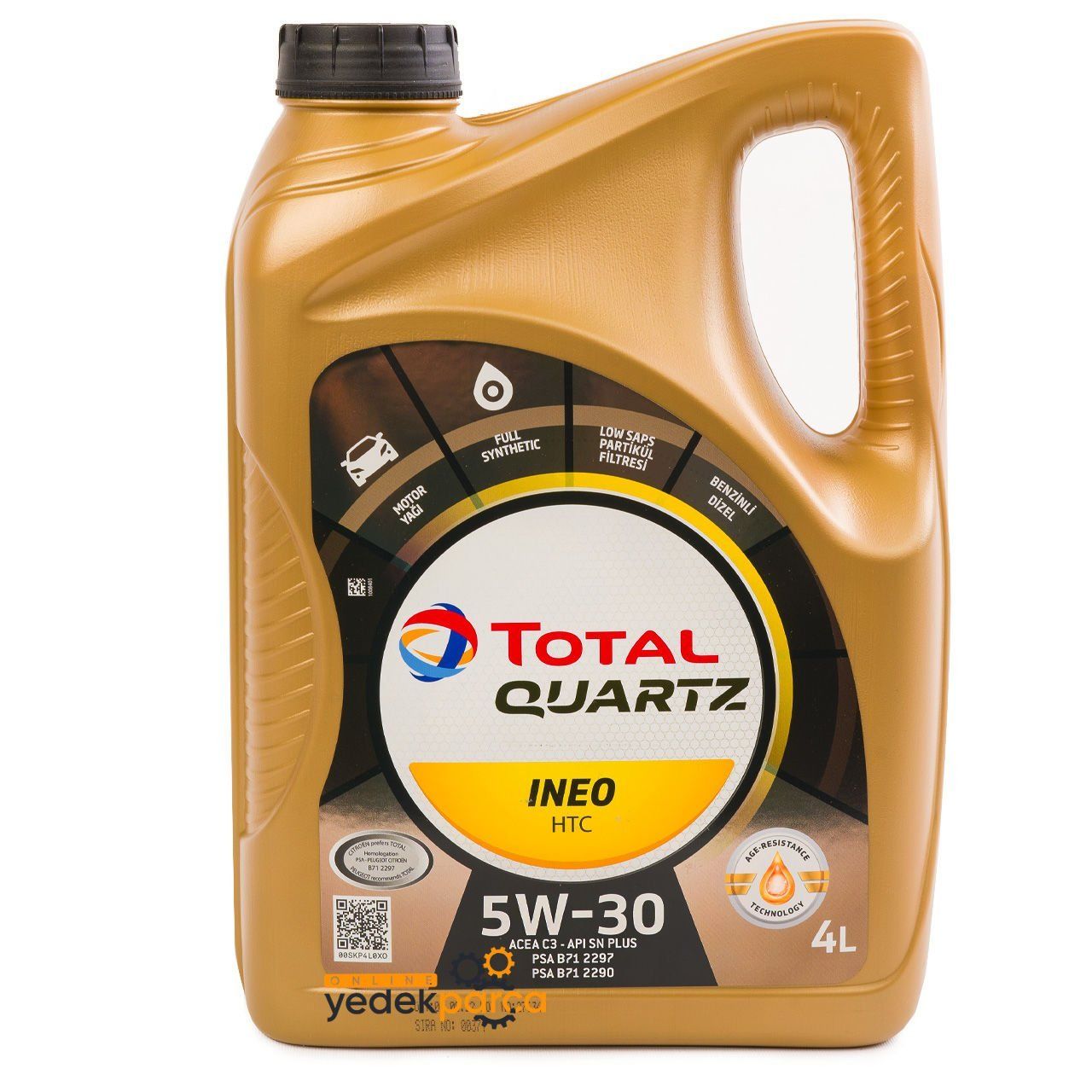 Total Quartz İneo HTC 5W-30 Motor Yağı 4 Litre