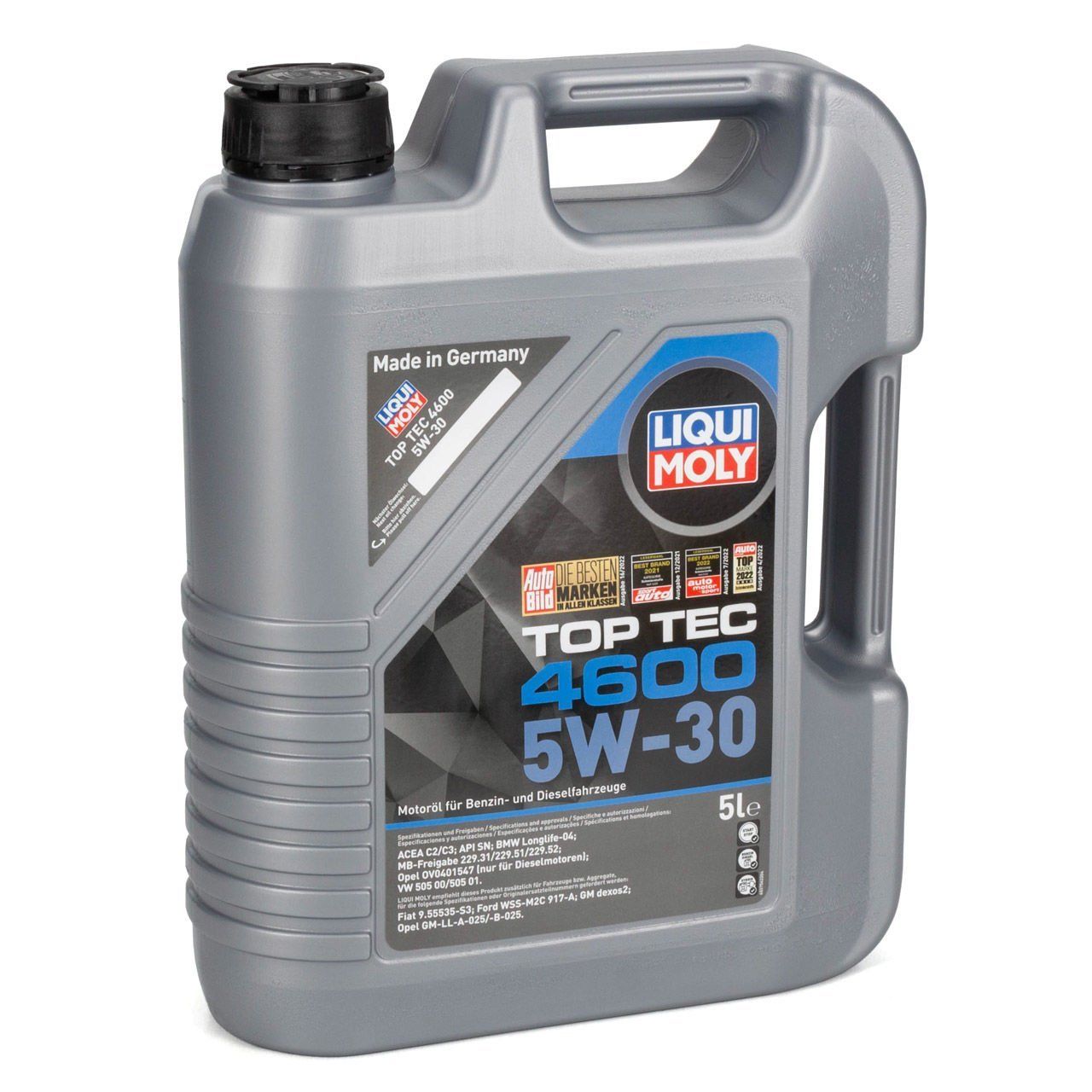 LIQUI MOLY Top Tec 4600 5W-30 Dexos2 5 Litre Motor Yağı 2023 Üretim Yılı (2316)