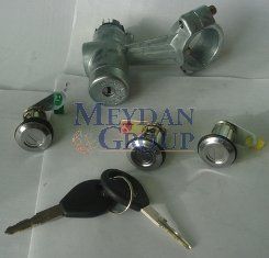 NISSAN MICRA- K11- 93/97; KONTAK KİLİT SETİ (3LÜ) (KONTAK/KAPI/BAGAJ) (TERMİKLİ)