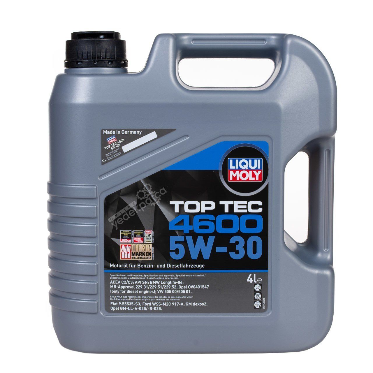 LIQUI MOLY Top Tec 4600 5W-30 Dexos2 4 Litre Motor Yağı 2023 Üretim Yılı (3763)